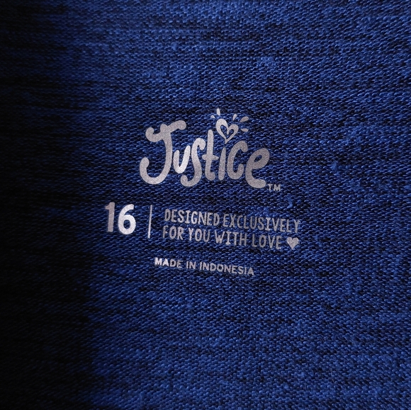 Justice - Royal Blue Cardigan Sweater Jacket - Picture 2 of 4